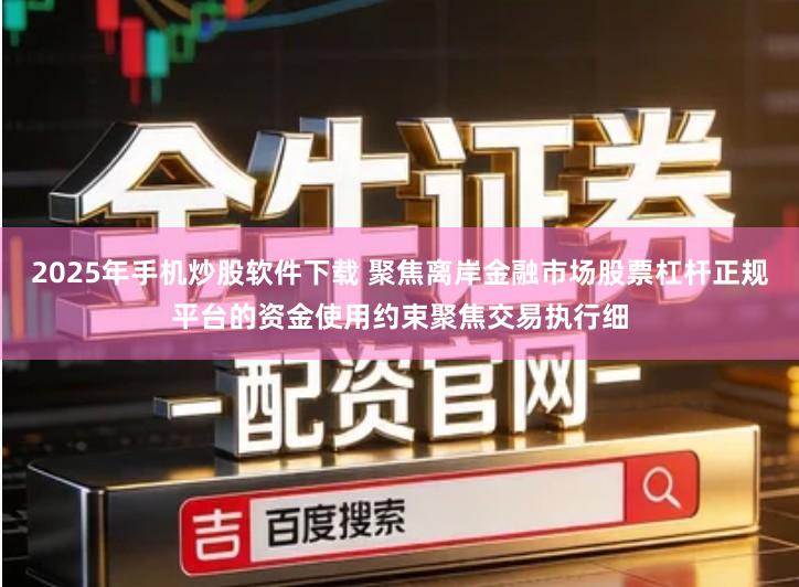 2025年手机炒股软件下载 聚焦离岸金融市场股票杠杆正规平台的资金使用约束聚焦交易执行细